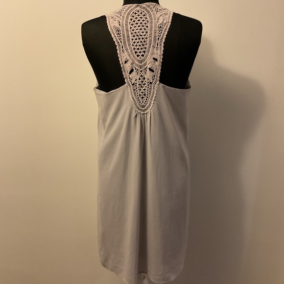 1. Joy Joy Light Grey Sleeveless A-Line Short Dress Size M - Picture 7 of 8